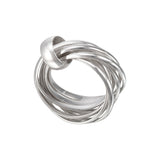 7 Rings Silver Pendant - Small