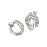 7 Rings Silver Earrings