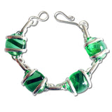 Parallel Bracelet - Crystal Green