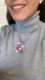Squares Glass Pendant -9 colors