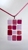Squares Glass Pendant -9 colors