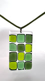 Squares Glass Pendant -9 colors