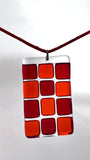 Squares Glass Pendant -9 colors