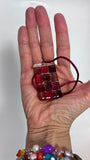 Squares Glass Pendant -9 colors