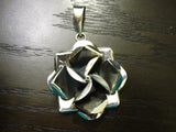 Oxidized Rose Pendant - Large