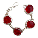 Infinity Bracelet - Crystal Red