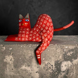Alebrije Cats with Hanging Leg