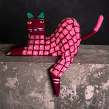 Alebrije Cats with Hanging Leg