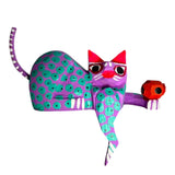 Alebrije Soccer Cats with hanging Leg