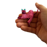 Alebrije Cats with Hanging Leg