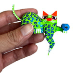 Alebrije Soccer Cats with hanging Leg