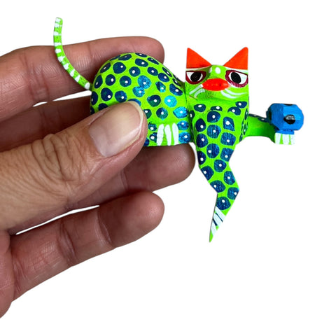 Alebrije Soccer Cats with hanging Leg