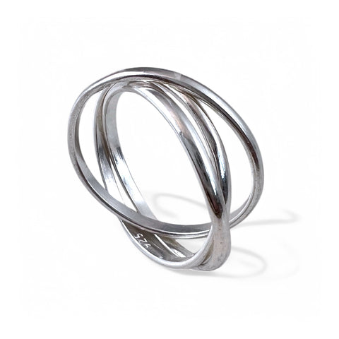 3 Rings Silver Ring