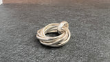 7 Rings Silver Pendant - Small