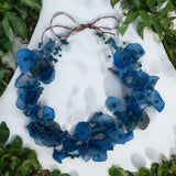 Fish Scales Necklace Set - Navy