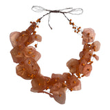 Fish Scales Necklace Set - Orange