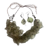 Fish Scales Necklace Set - Sage
