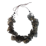 Fish Scales Necklace Set - Black