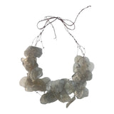 Fish Scales Necklace Set - Silver