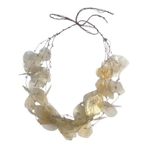 Fish Scales Necklace Set - Fog