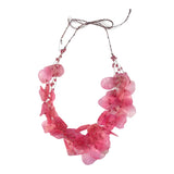 Fish Scales Necklace Set - Strawberry