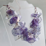Fish Scales Necklace Set - Purple