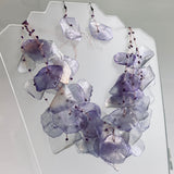 Fish Scales Necklace Set - Purple