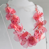 Fish Scales Necklace Set - Strawberry