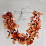 Fish Scales Necklace Set - Clay