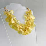 Fish Scales Necklace Set - Yellow