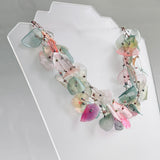 Fish Scales Necklace Set - Multicolor