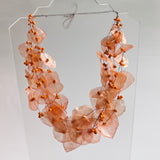 Fish Scales Necklace Set - Orange
