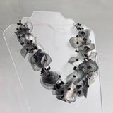 Fish Scales Necklace Set - Black