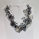 Fish Scales Necklace Set - Black