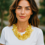 Fish Scales Necklace Set - Brick