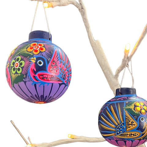 Hand painted Bird Ornaments