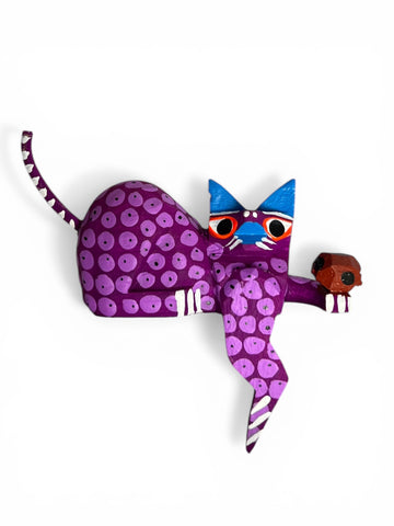 Alebrije Soccer Cat with hanging Leg - Available in 5 Colors