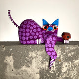 Alebrije Soccer Cats with hanging Leg