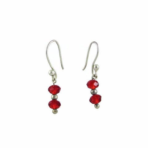 Brillo Earrings - Red