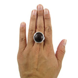 Infinity Glass Ring - Chocolate