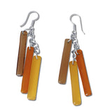 LTRAC Glass Earrings - Orange