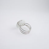 Howlite Curly Ring