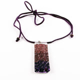 Picado Glass Pendant - Purple