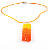 Picado Glass Pendant - Orange