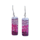 Picado Glass Earrings - Pink
