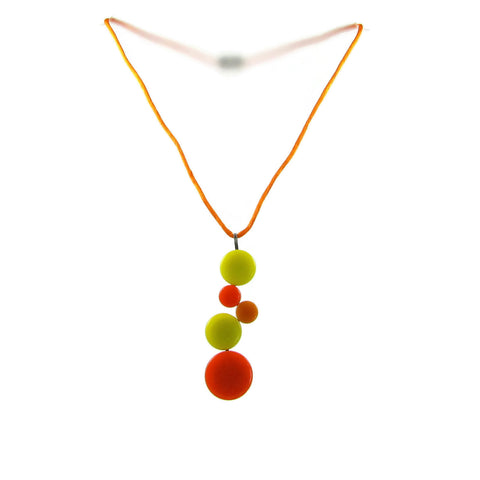 POP! Glass Necklace - Orange