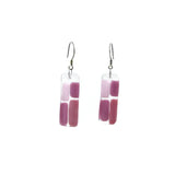 Cobblestones Glass Earrings - Cherry