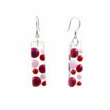 Bubbles Glass Earrings - Cherry