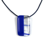 Mitad Glass Pendant - Blue