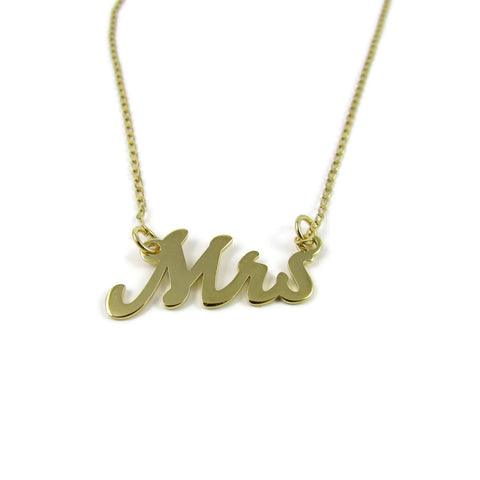 Mrs Gold Necklace